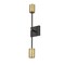 Z-Lite Calumet 2 Light Wall Sconce, Matte Black & Olde Brass 814-2S-MB-OBR - alternate 3